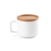 FANGIO. 220 mL ceramic mug with lid and bamboo base