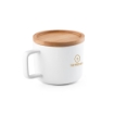 FANGIO. 220 mL ceramic mug with lid and bamboo base