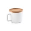FANGIO. 220 mL ceramic mug with lid and bamboo base