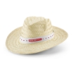 EDWARD POLI. Natural straw hat