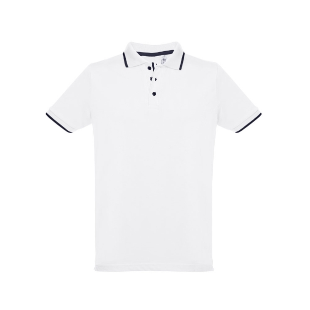 THC ROME WH. Men's slim fit polo shirt
