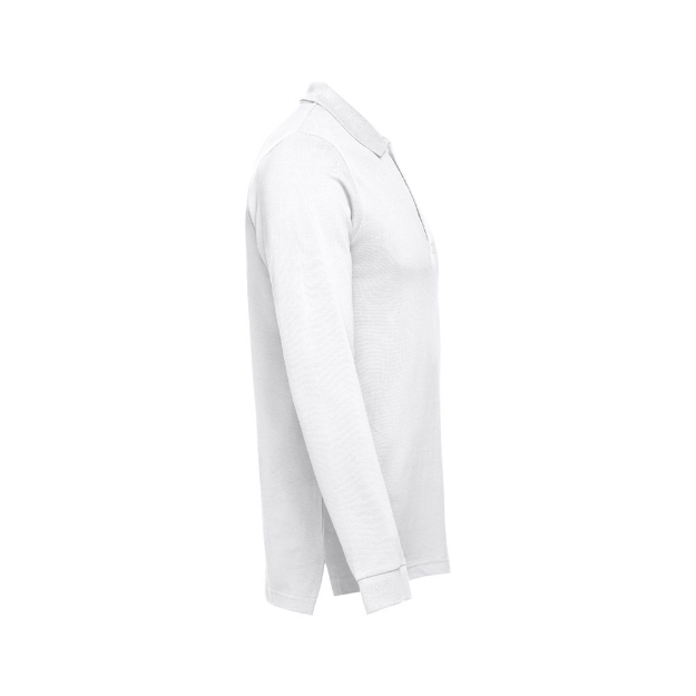 THC BERN WH. Men's long sleeve polo shirt