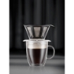 POUR OVER. Coffe filter and isothermal mug