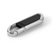 USB retractable flash drive up to 32 GB with carabiner clip