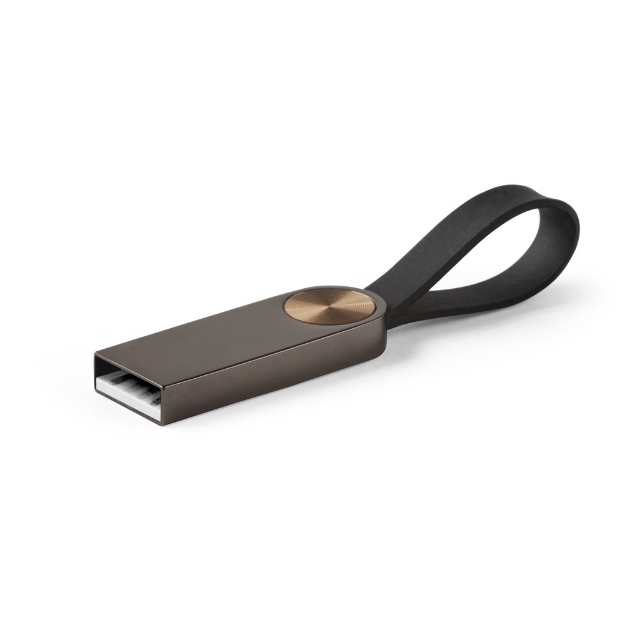 USB flash drive with silicone grip