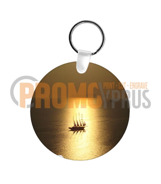 Key Ring Hardboard Round
