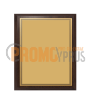 Wooden Plaque Gold Metal Plate