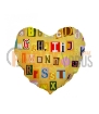 Pillow Polyester Heart 41x39cm