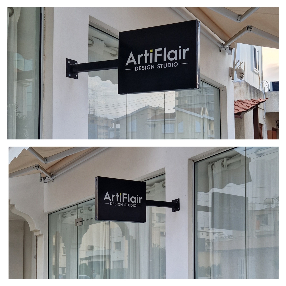 Metallic Construction Signs (Alucobond Printed & Cut Out Plexi)